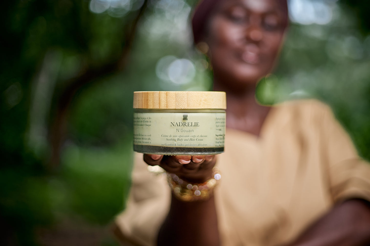 Crème N’GOUAIN – Soin Corps & Cheveux Réparateur au Gombo